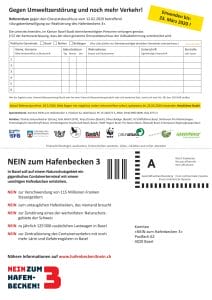 Unterschriftenbogen Referendum